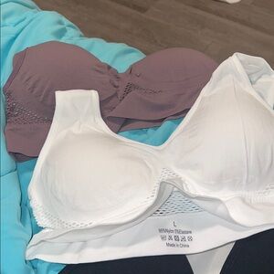 Women's Black and Mauve Intimates Set